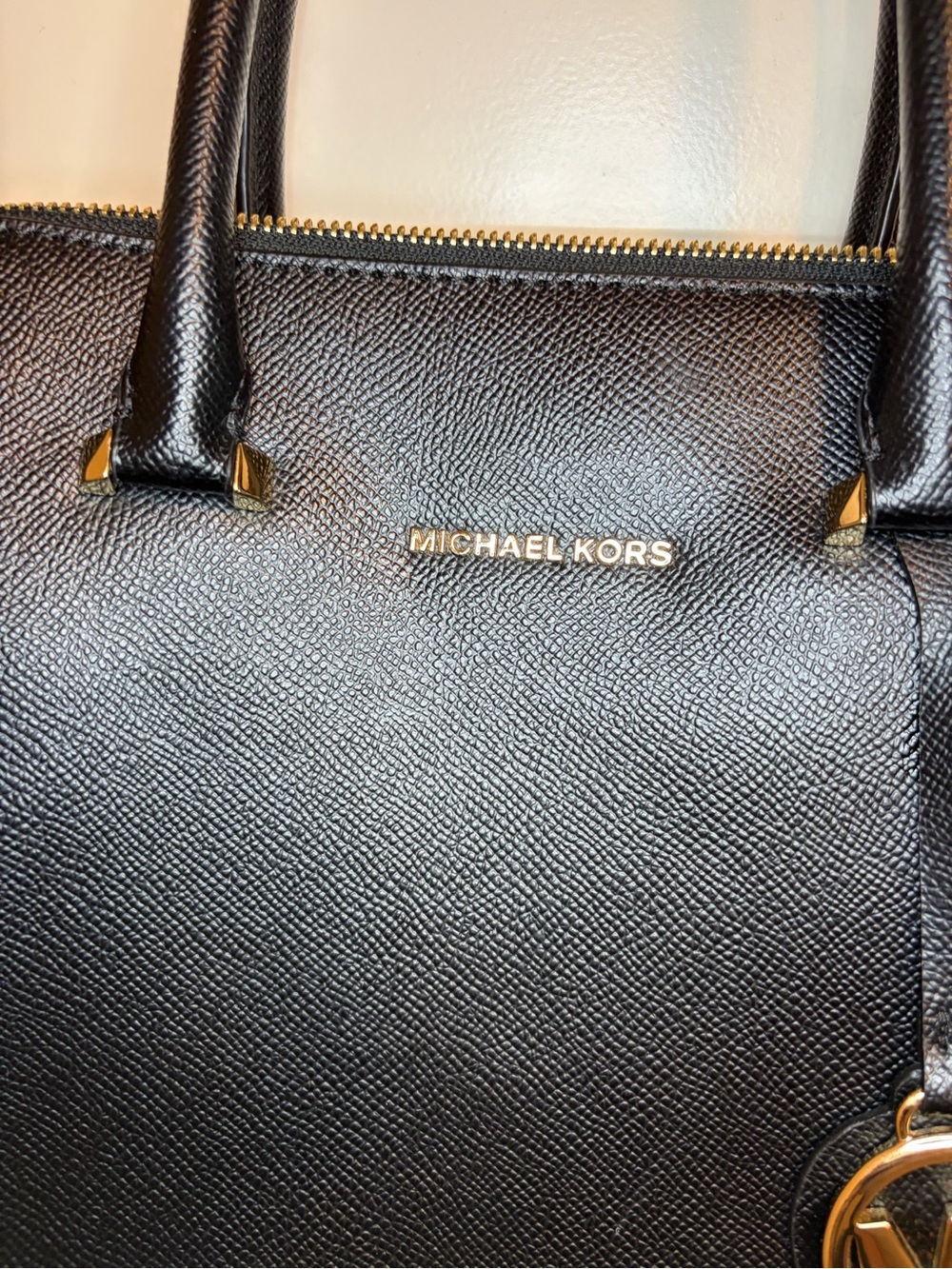 Michael Kors Black Saffiano Satchel - Picture 9 of 12